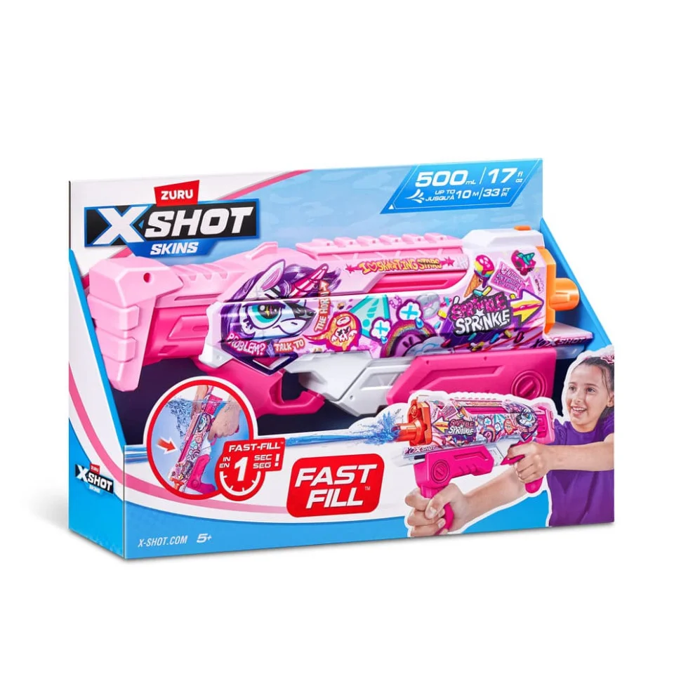 Водный бластер X-Shot Fast-Fill Skins Hyperload Unicorn Splash Zuru 11854E