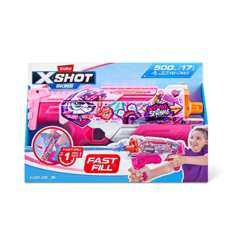 Водный бластер X-Shot Fast-Fill Skins Hyperload Unicorn Splash Zuru 11854E