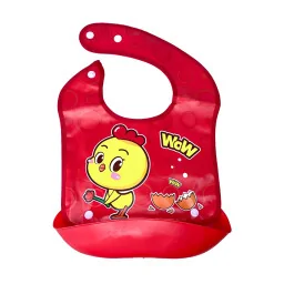 Дитячий слинявчик Курча Mega Zayka MGZ-0602(Red) зі знімною кишенею Дитячий слинявчик Курча Mega Zayka MGZ-0602(Red) зі знімною кишенею