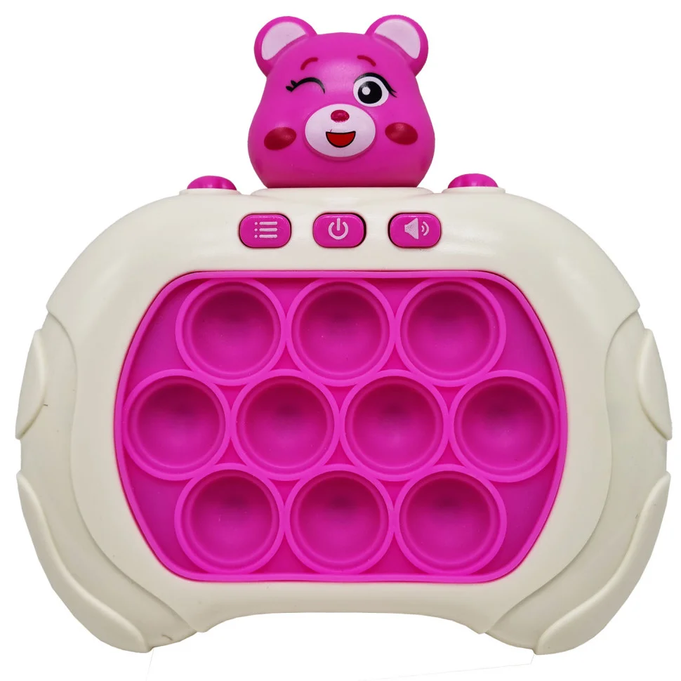Электронная приставка Pop It консоль Quick Push Puzzle Game Fast Bambi ZZ-11(Pink)