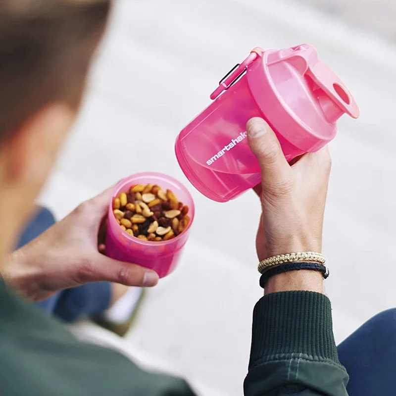 Шейкер спортивний Original2GO SmartShake 10560502 Neon Pink 600 мл