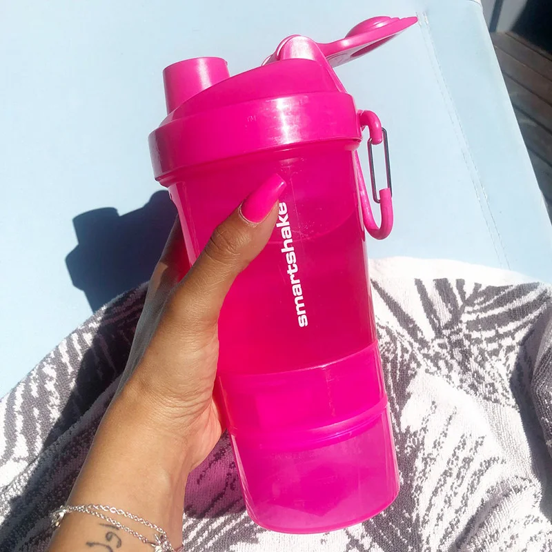 Шейкер спортивний Original2GO SmartShake 10560502 Neon Pink 600 мл