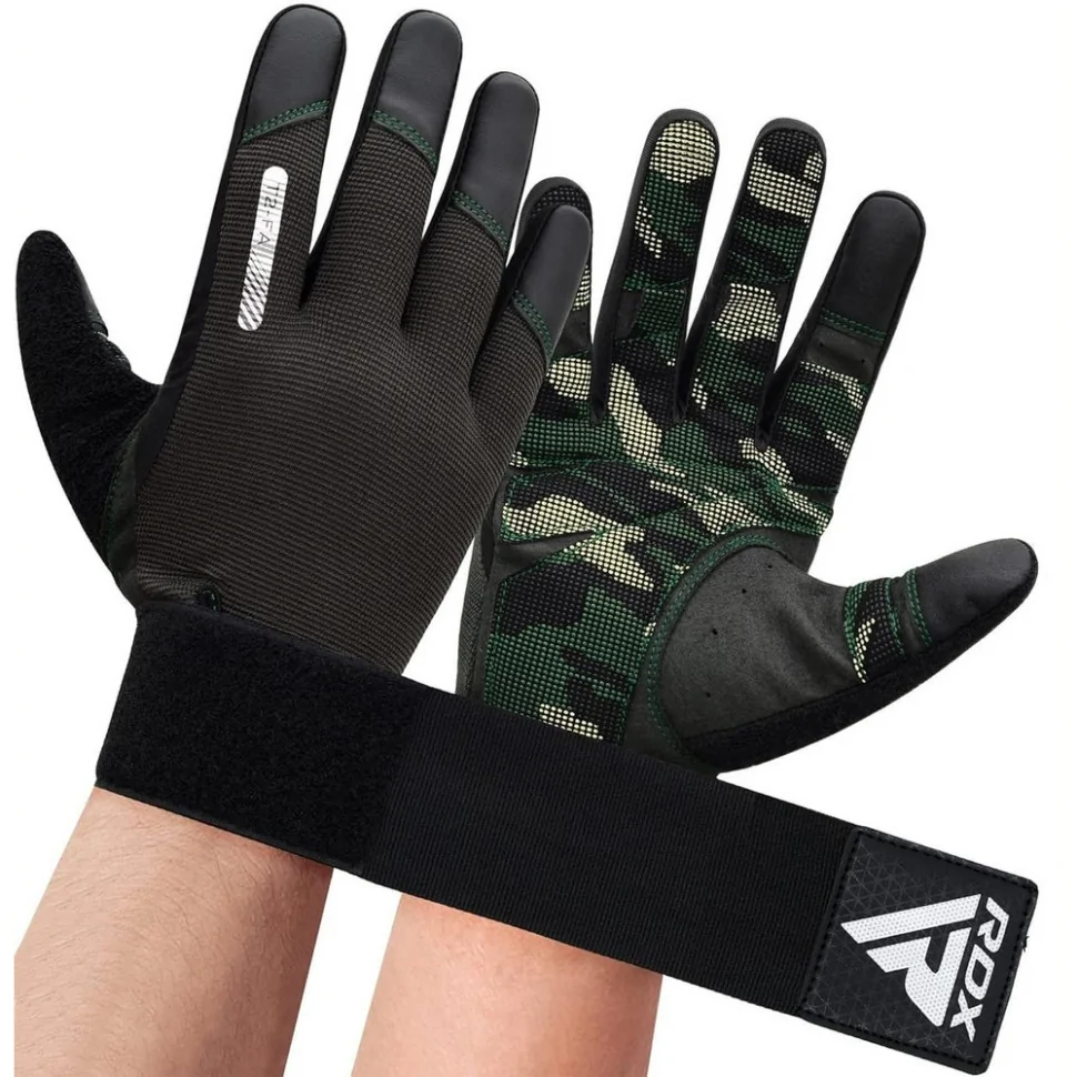 Рукавички для фітнесу T2 Touch Screen Friendly Full Fingerf RDX Inc Limited WGA-T2FA-XL, Green XL