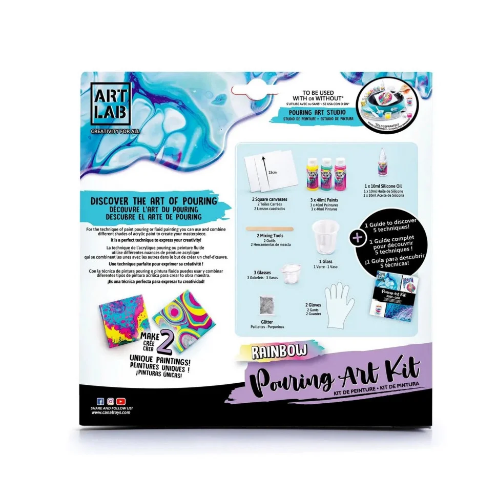 Набор для творчества Art Lab - Rainbow CanalToys ART002_2 жидкий акрил