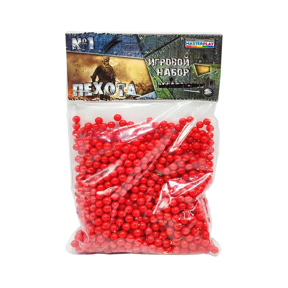 Пластиковые пульки (шарики) для детского оружия Colorplas 1-152, 6 мм 1000 шт