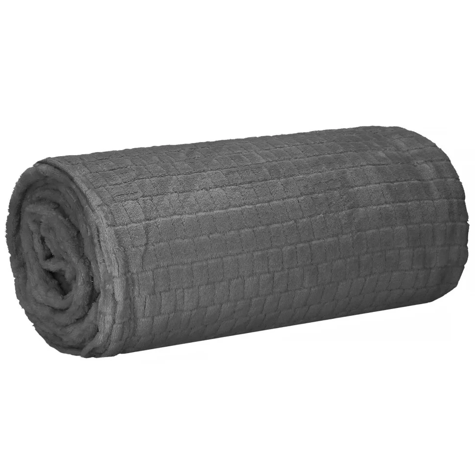 Плед-покривало Extra Soft Springos HA7106 сірий 130x180 см