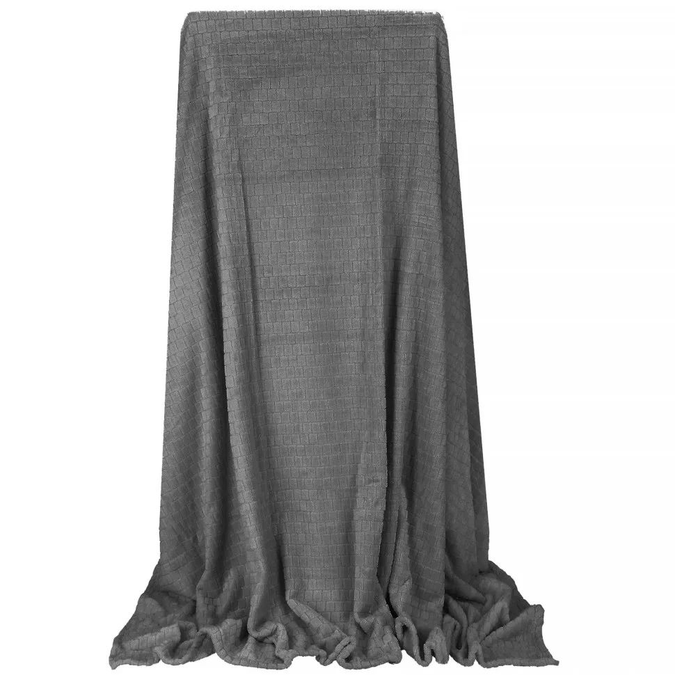Плед-покривало Extra Soft Springos HA7106 сірий 130x180 см