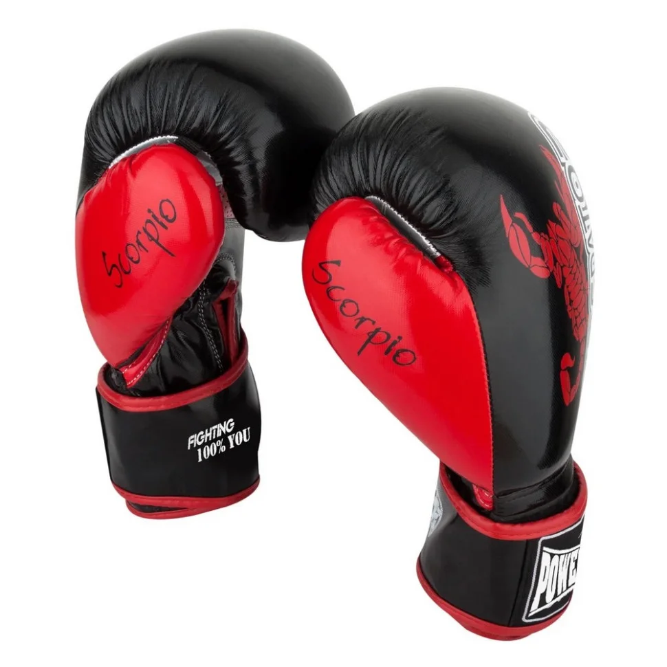 Боксерські рукавиці 3007 Scorpio PowerPlay PP_3007_14oz_Black, Чорні карбон 14 унцій
