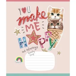 Тетрадь ученическая "I love you" Школярик 012-3295L-3 в линию, 12 листов