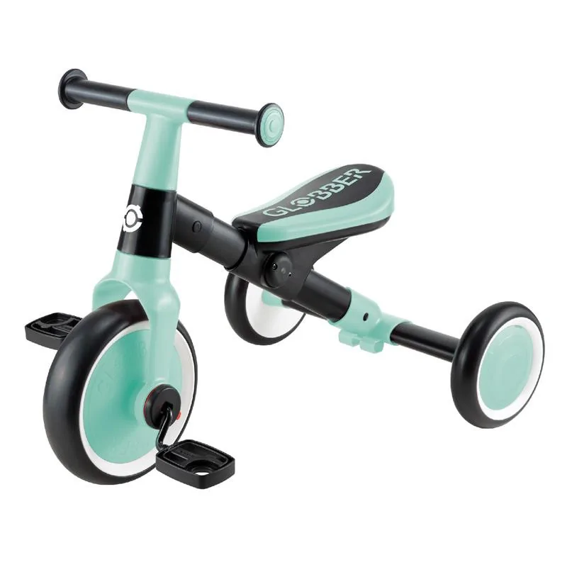 Велосипед дитячий LEARNING TRIKE 2в1 GLOBBER 735-206 м'ятний, до 20кг, 3 колеса