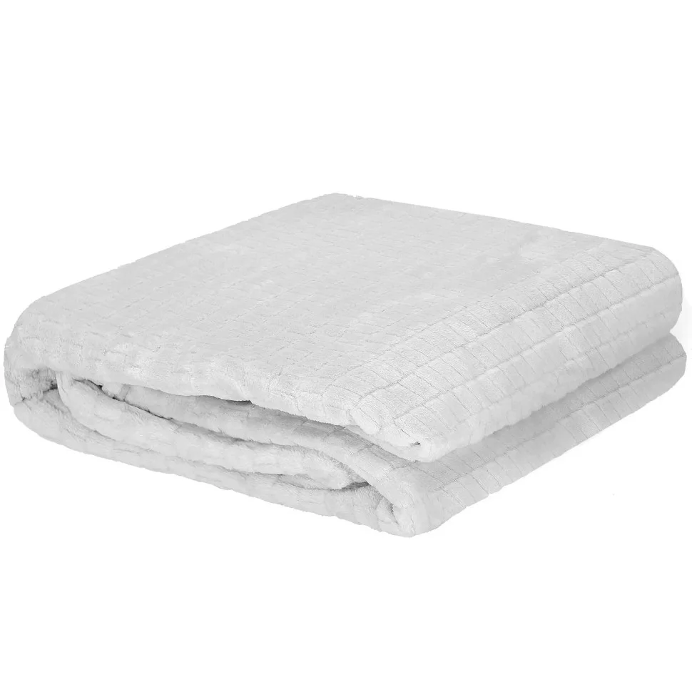 Плед-покривало Extra Soft Springos HA7107 білий 130x180 см