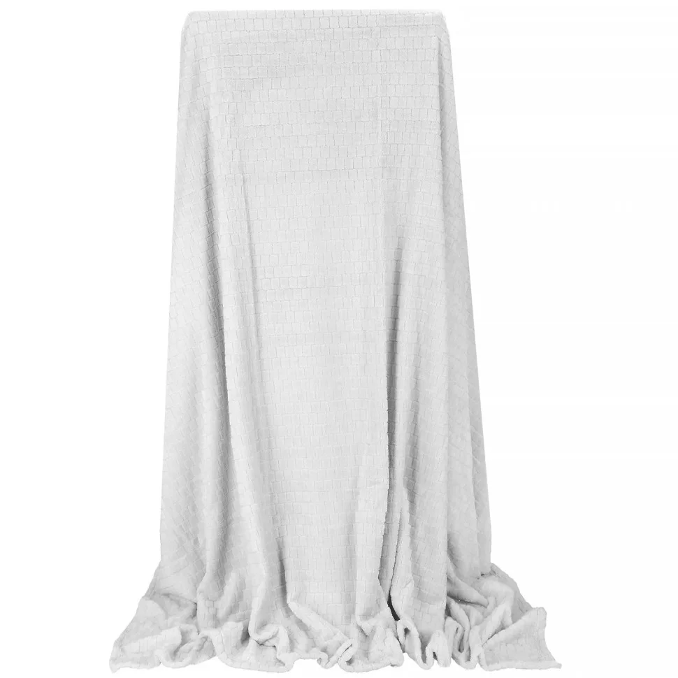 Плед-покривало Extra Soft Springos HA7107 білий 130x180 см
