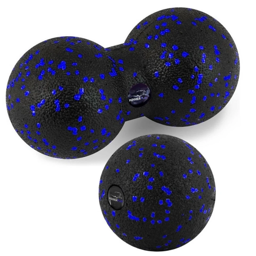 Набір м'ячів для масажу та йоги PowerPlay PP_4090_Blue, комплект з 2 штук