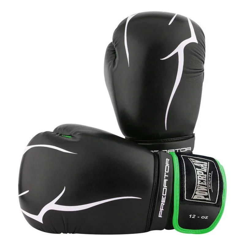 Боксерські рукавички 3018 Jaguar PowerPlay PP_3018_16oz_Black/Green, Чорно-Зелені 16 унцій
