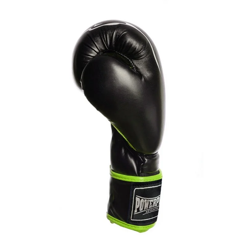 Боксерські рукавички 3018 Jaguar PowerPlay PP_3018_16oz_Black/Green, Чорно-Зелені 16 унцій