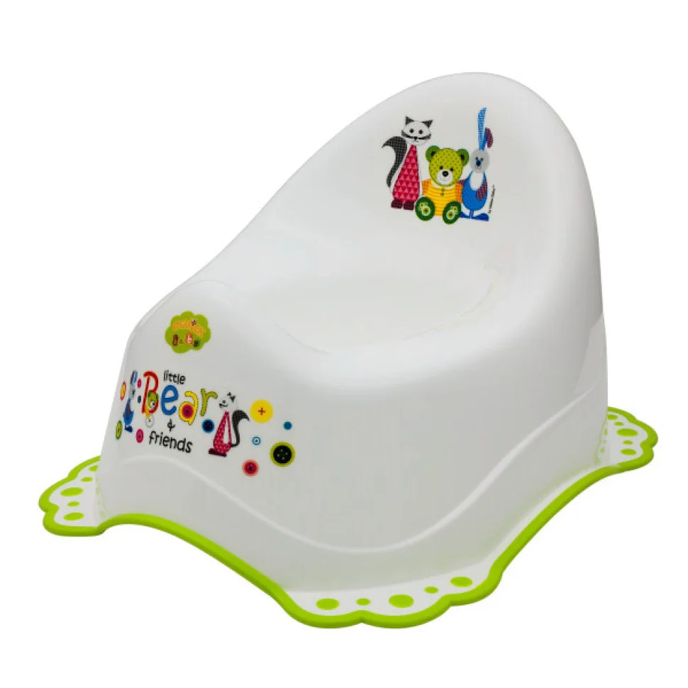 Горщик дитячий Bear&Friends 2K Maltex 5313_50 white-green