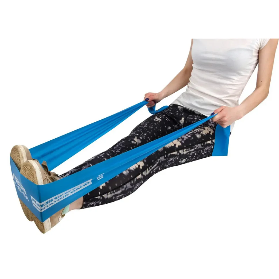 Лента-эспандер Flat Stretch Band Level 1 Power System PS-4121_Blue