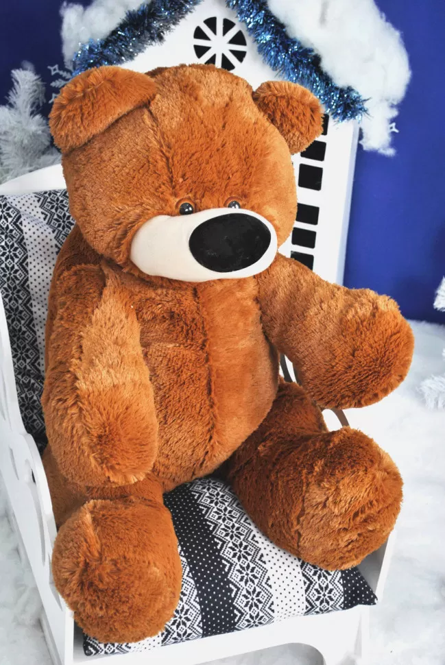 М'яка іграшка Alina Toys ведмедик Бублик 95 см коричневий 5784693ALN