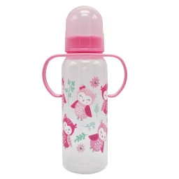 Пляшечка пластикова з ручками Mega Zayka MGZ-0207(Pink) 250 мл Пляшечка пластикова з ручками Mega Zayka MGZ-0207(Pink) 250 мл