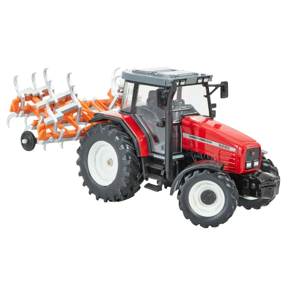 Модель Трактор Massey Ferguson 6290 Britains 43335B 1:32 с культиватором 