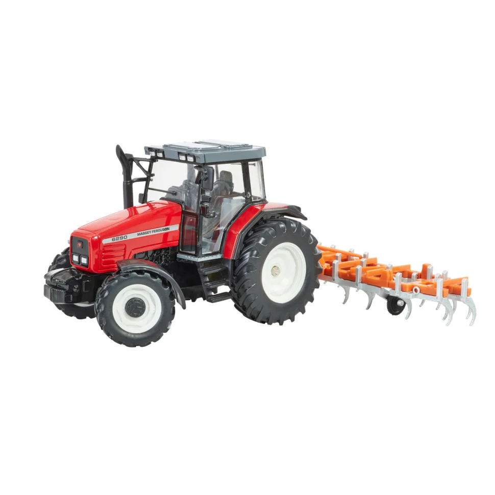Модель Трактор Massey Ferguson 6290 Britains 43335B 1:32 с культиватором 
