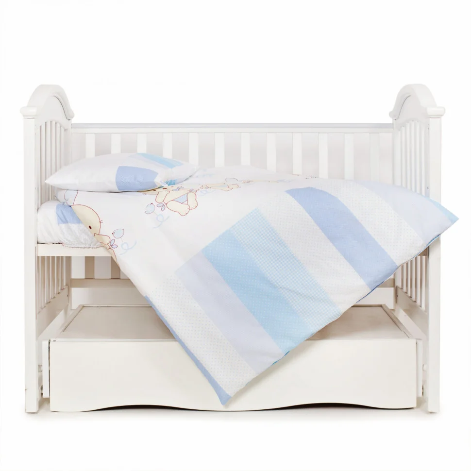 Комплект детской постели Dolce Друзья зайчики Twins 3060-D-003, 3 элемента