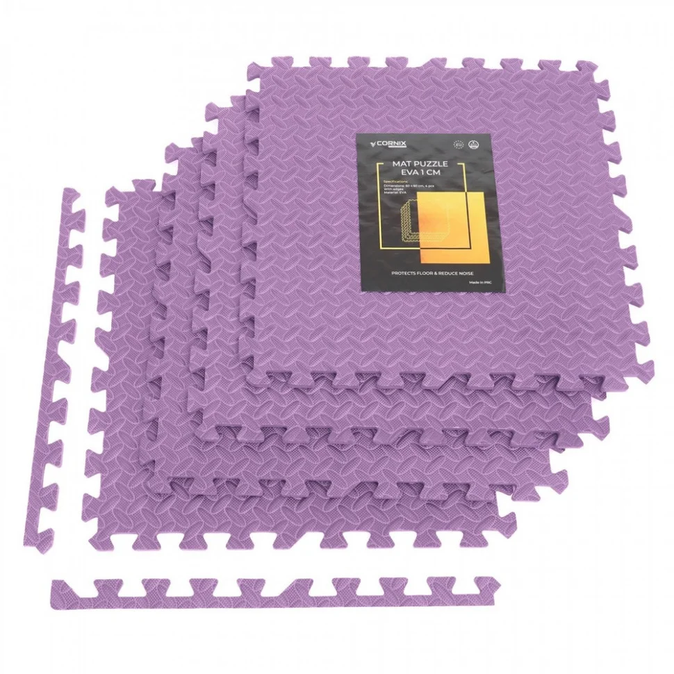 Мат-пазл (ластівчин хвіст) Mat Puzzle Cornix XR-0232 EVA 120 x 120 x 1 см, Purple