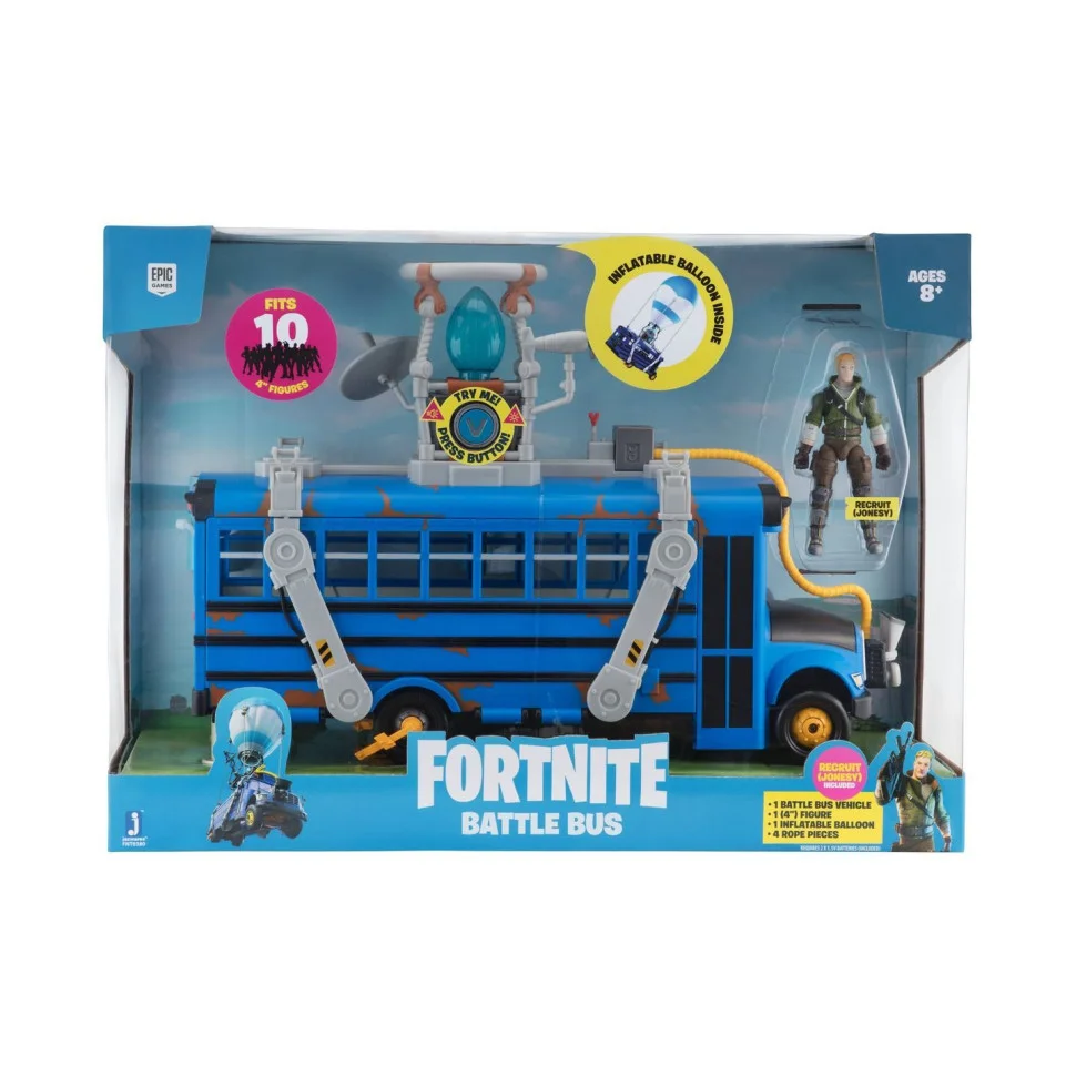 Игровой набор Fortnite Deluxe Vehicle Battle Bus, автобус и фигурка FNT0380