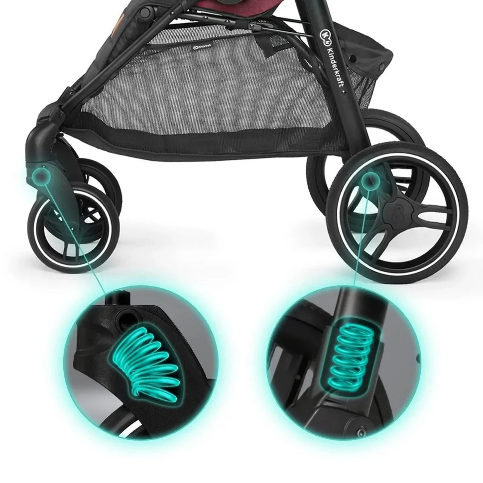 Прогулянкова коляска Kinderkraft KKWGRANBRG000N Grande 2020 Burgundy