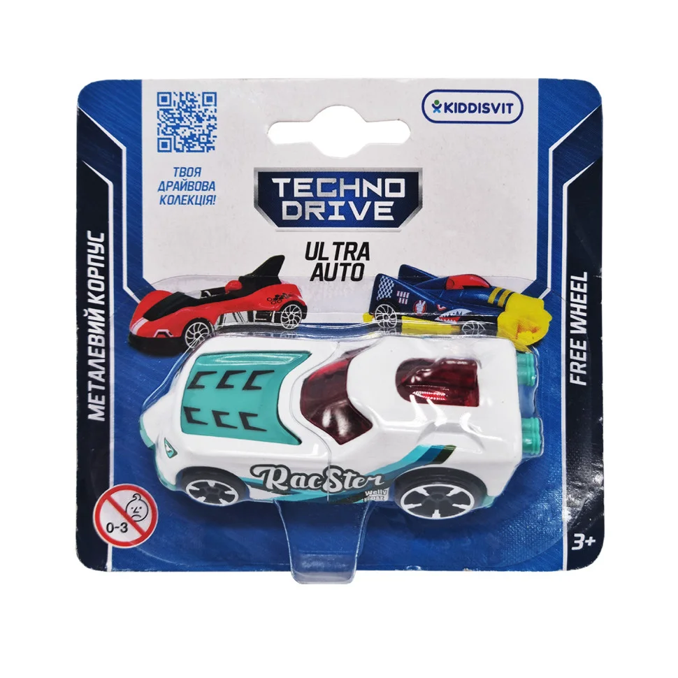 Ігрова міні-машинка Ultra Auto TechnoDrive 250321W-8 металевий корпус