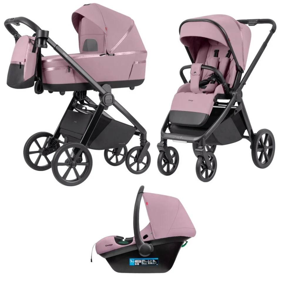 Коляска универсальная 3 в 1 Omega CRL-6545 CARRELLO CRL-6545 Galaxy Pink