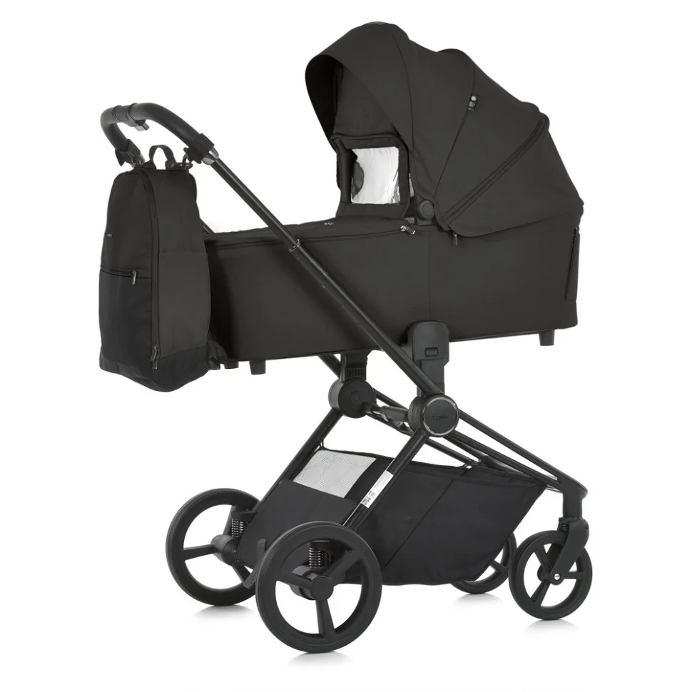 Детская универсальная коляска 2 в 1 PERSONA El Camino ME 1091-1 Total Black