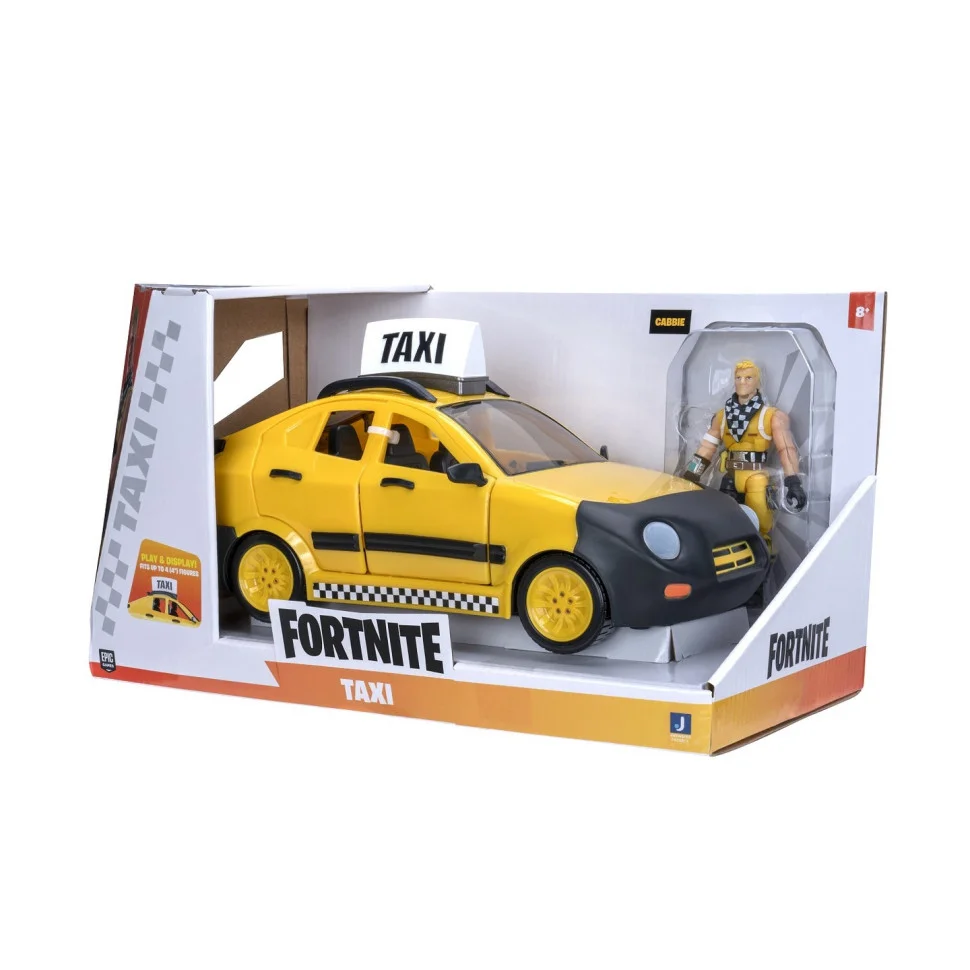 Ігровий набір Fortnite Joy Ride Vehicle Taxi Cab, автомобіль і фігурка FNT0817