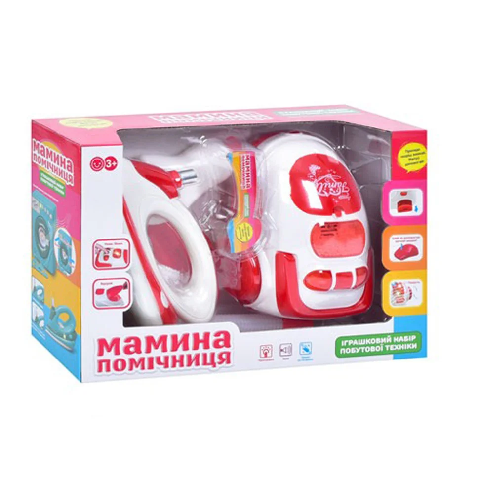 Набор бытовой техники Bambi LS8237К, пылесос, утюг, музыка, свет
