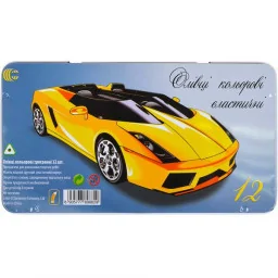 Набор карандашей 12 цветов COLOR-IT CRМ555-12 Metal elastico "С" (Машина)