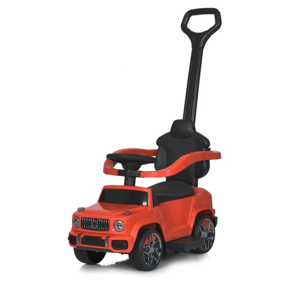 Дитяча каталка-толокар Bambi M 5795AL-3 червоний, з батьківською ручкою