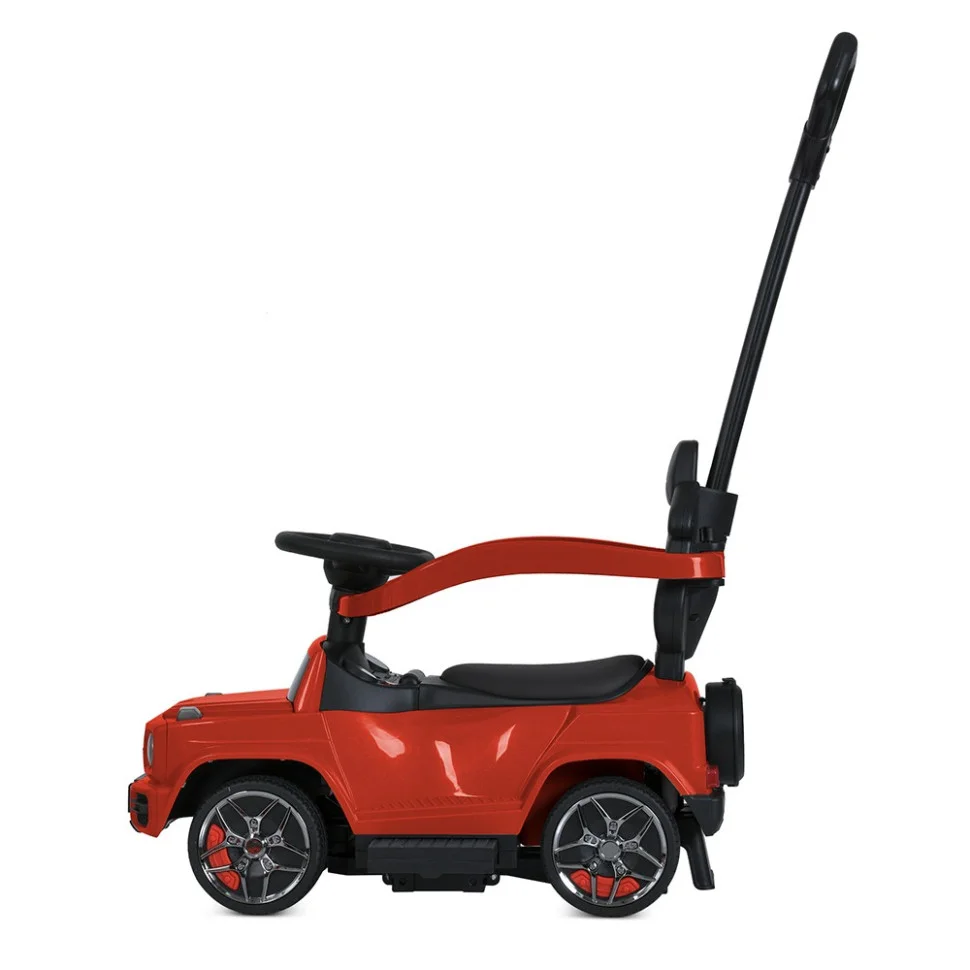 Дитяча каталка-толокар Bambi M 5795AL-3 червоний, з батьківською ручкою