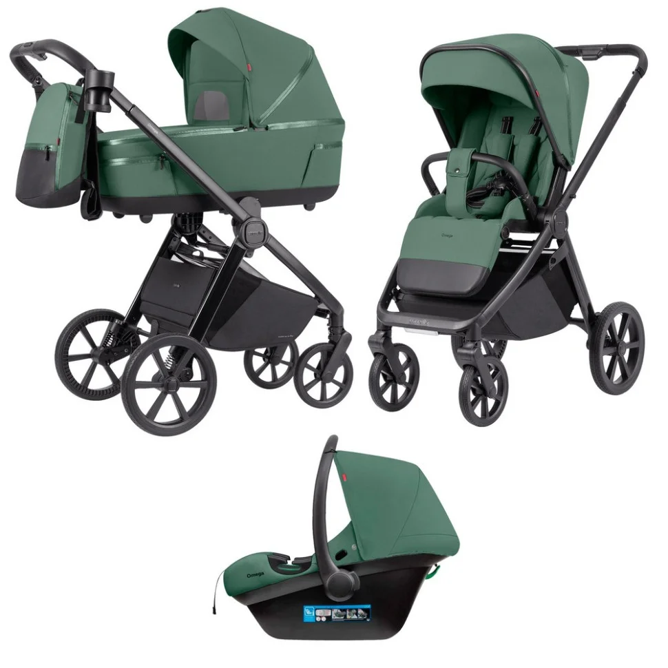 Коляска универсальная 3 в 1 Omega CRL-6545 CARRELLO CRL-6545 Nova Green