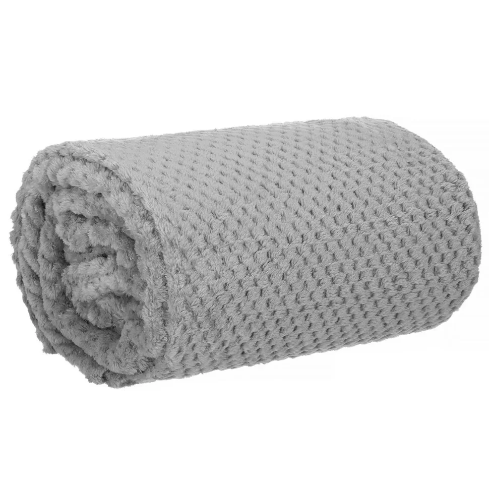 Плед-покривало Extra Soft Springos HA7091 темно-сірий 150x200 см