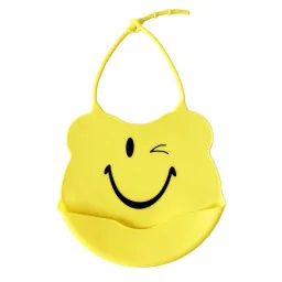 Дитячий слинявчик Міні Mega Zayka MGZ-0604(Yellow) силіконовий Дитячий слинявчик Міні Mega Zayka MGZ-0604(Yellow) силіконовий
