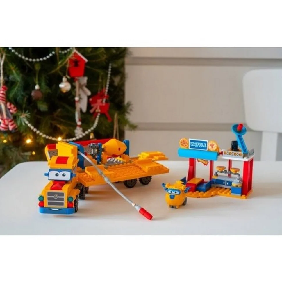 Конструктор Super Wings Small Blocks Buildable Vehicle Set вантажівка і магазин EU385008