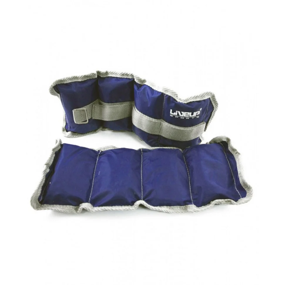 Обважнювач для рук/ніг WRIST/ANKLE WEIGHT LiveUp LS3011-1, 2шт, 1 кг