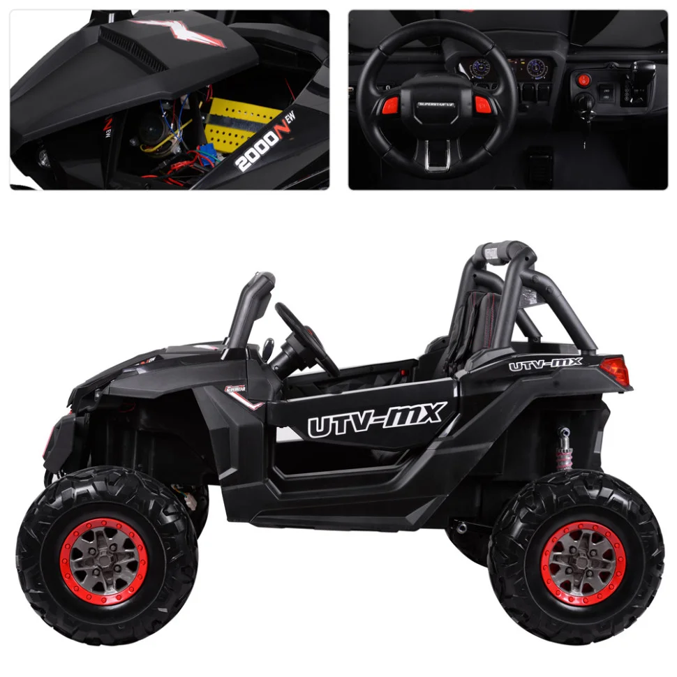 Дитячий електромобіль Джип Bambi M 3602EBLR-2 до 50 кг