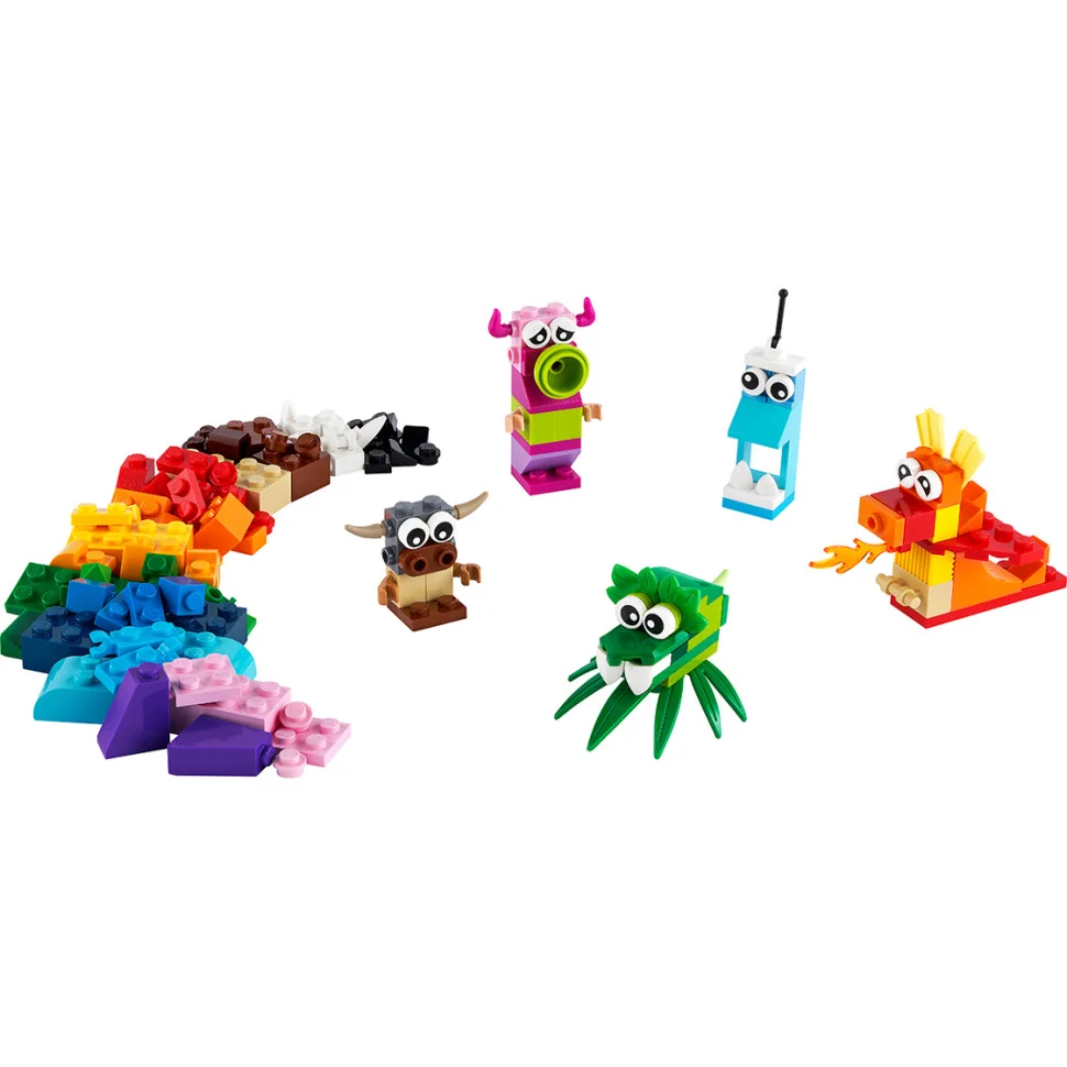 Конструктор LEGO Classic Оригинальные монстры 11017, 140 деталей