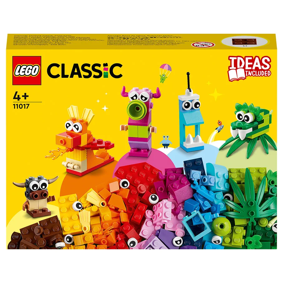 Конструктор LEGO Classic Оригинальные монстры 11017, 140 деталей