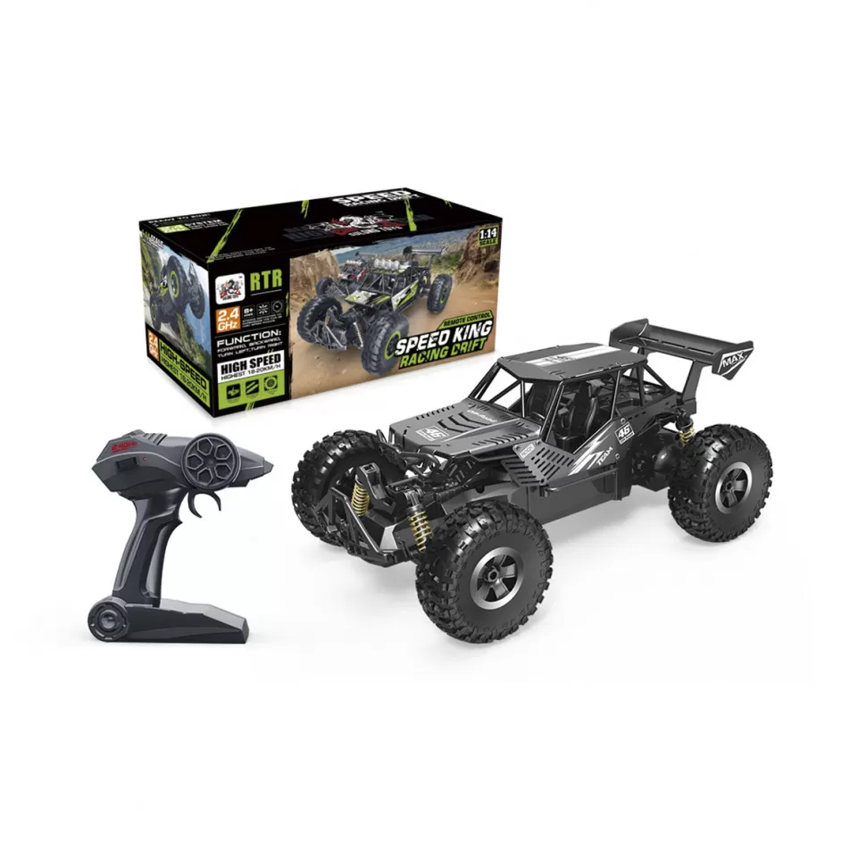 Автомобіль OFF-ROAD CRAWLER на р/к - SPEED KING (чорний металік, метал. корпус, акум. 6V, 1:14)