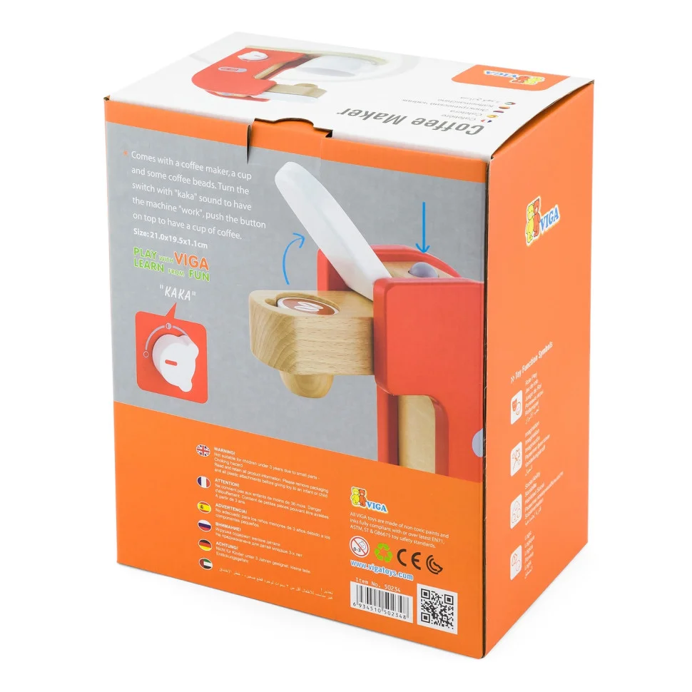 Іграшкова кавоварка Viga Toys 50234FSC дерев'яна