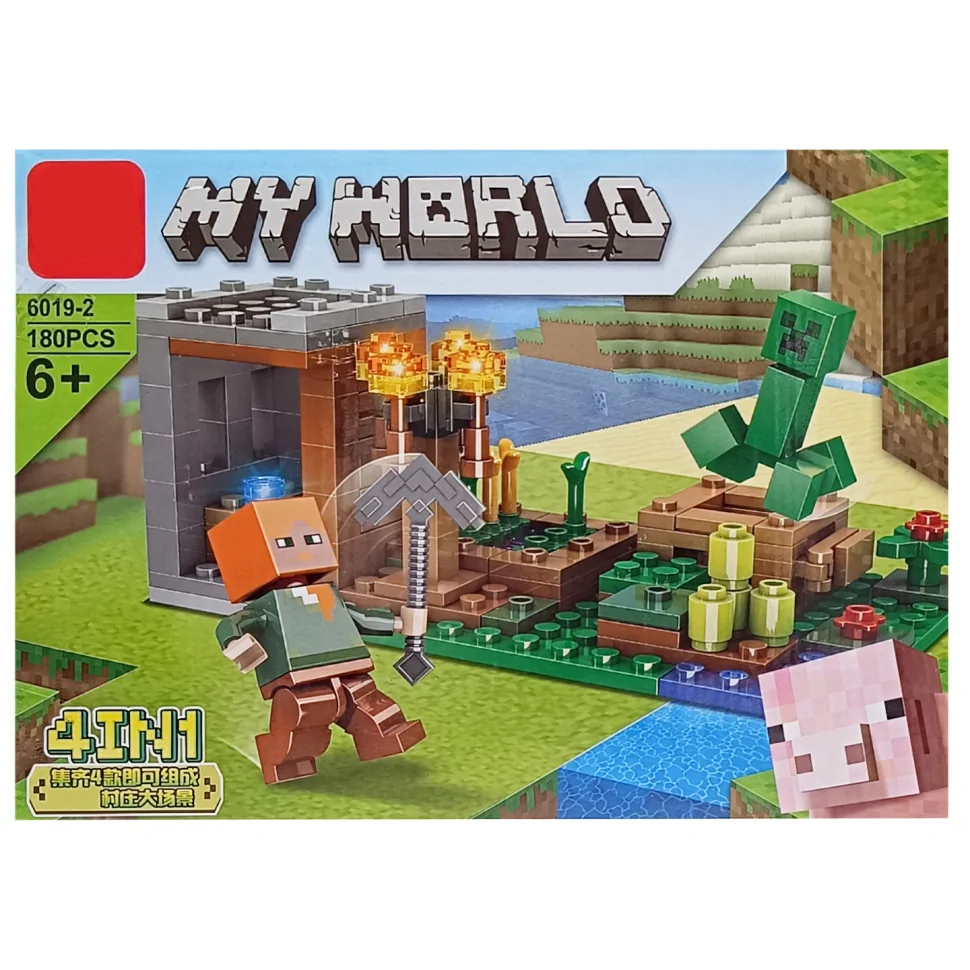 Детский конструктор Minecraft Bambi LD6019-2, 180 деталей