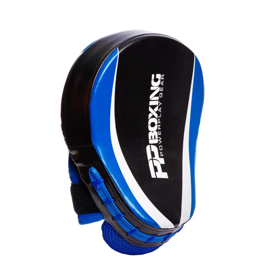 Лапи боксерські PowerPlay PP_3050_Blue, Чорно-Сині, пара