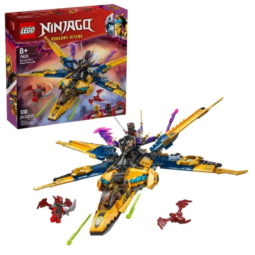 Конструктор Суперштормовий реактивний літак Рас та Аріна LEGO 71833, 510 деталей